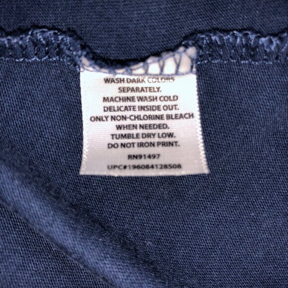 The Rolling Stones TShirt Mens L Blue Graphic 100% Cotton Short Sleeve Rock Band - Picture 7 of 7